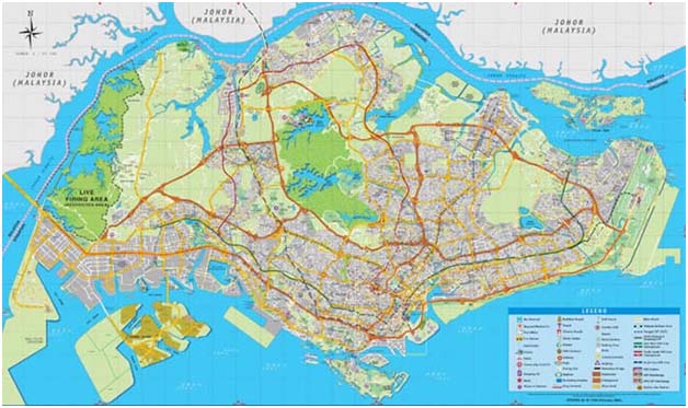 Карта сингапура без интернета